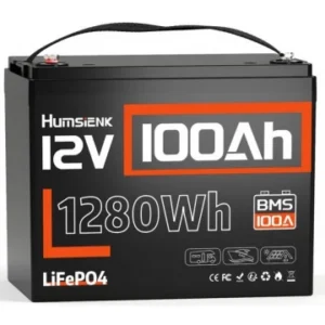 LiFePO4 12V/100Ah Акумулятор Humsienk з BMS для систем резервного живлення