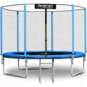 Батут Neo-Sport 8ft / 252cm зовнішня сітка та сходи