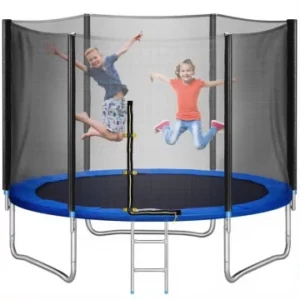 Батут FunFit 252 см (до 120 кг) сітка та сходи