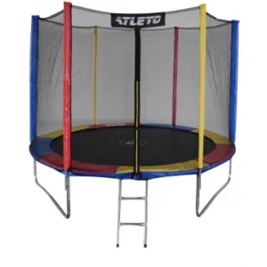 Батут Atleto 312 см з сіткою multikolor