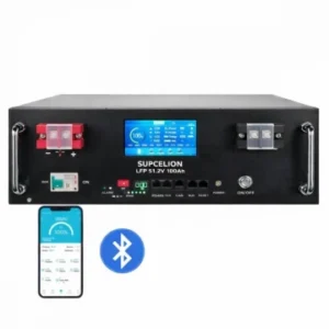 LiFePO4 51V 100Ah Акумулятор Supcelion LCD Touch Screen для будинку, квартири